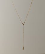 タイニードロップロングネックレス