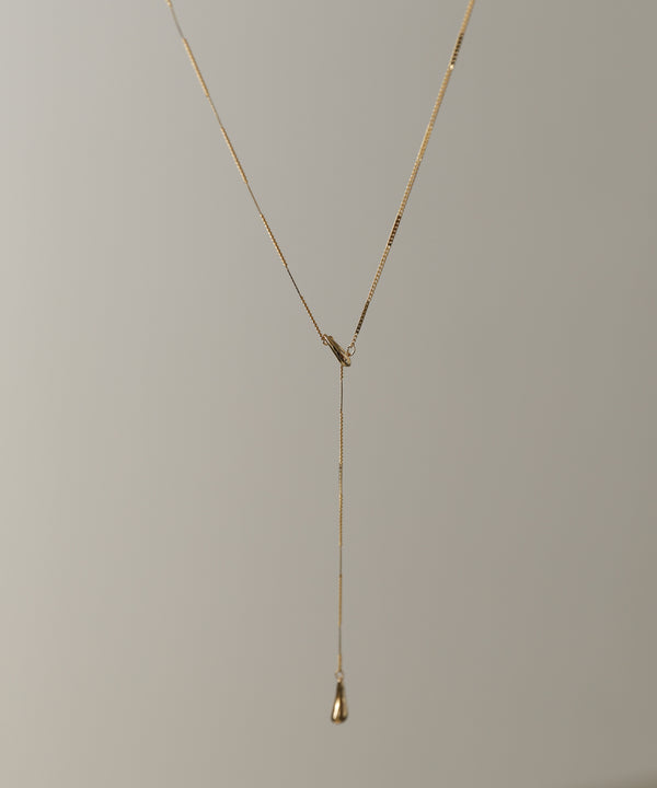 タイニードロップロングネックレス