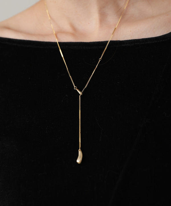 タイニードロップロングネックレス
