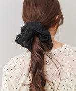 ラメ入りビッグシュシュ