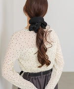 ラメ入りビッグシュシュ