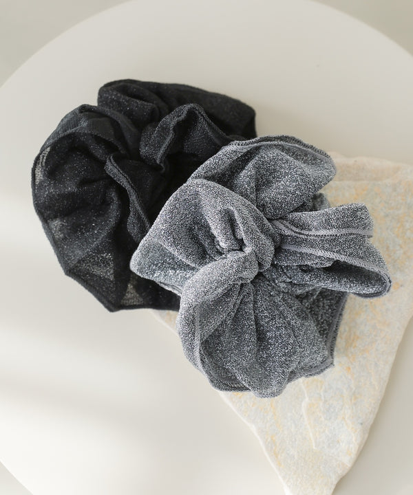 ラメ入りビッグシュシュ