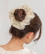 オーガンジー×サテンシュシュ