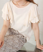 LAYER FRILL SLEEVE BLOUSE