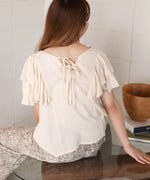 LAYER FRILL SLEEVE BLOUSE
