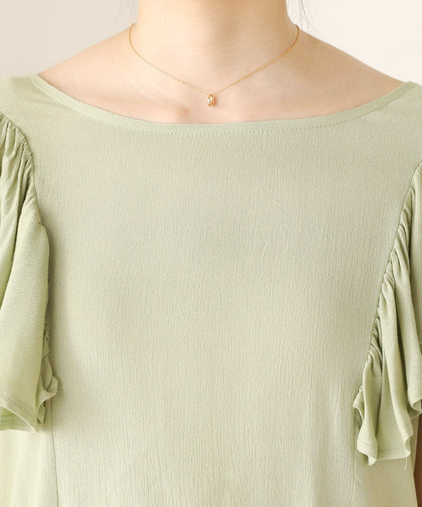 LAYER FRILL SLEEVE BLOUSE