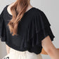 LAYER FRILL SLEEVE BLOUSE