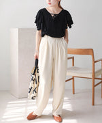 LAYER FRILL SLEEVE BLOUSE