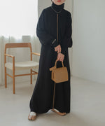 COLOR COMBINATION KNIT ONEPIECE