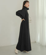 COLOR COMBINATION KNIT ONEPIECE