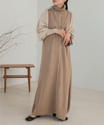 COLOR COMBINATION KNIT ONEPIECE
