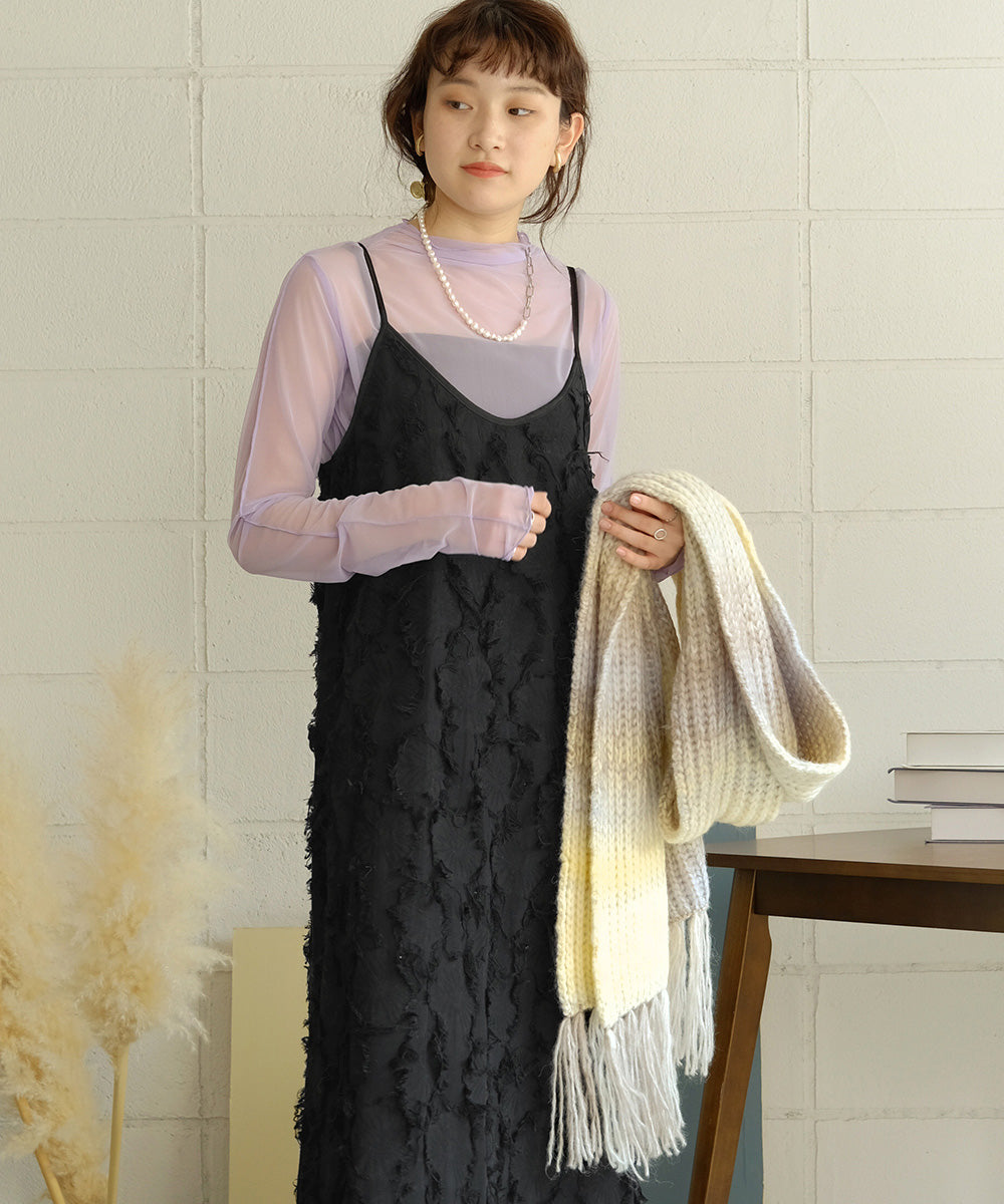 SHAGGY JACQUARD ONEPIECE