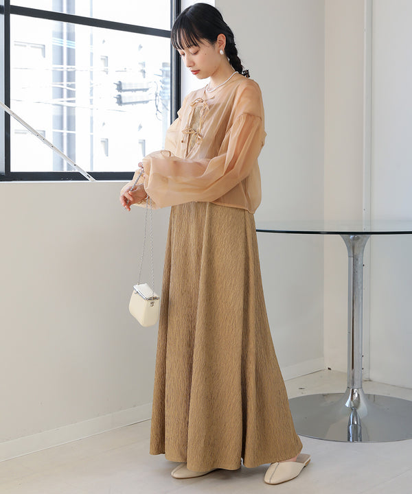 TULLE CARDIGAN SET ONE PIECE