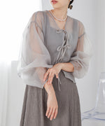 TULLE CARDIGAN SET ONE PIECE
