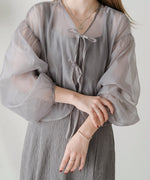 TULLE CARDIGAN SET ONE PIECE