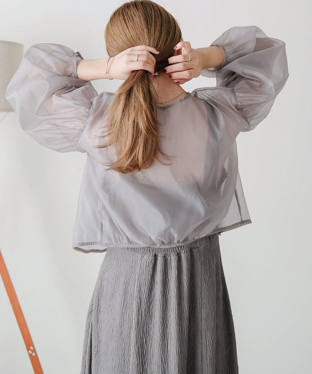 TULLE CARDIGAN SET ONE PIECE