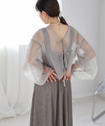 TULLE CARDIGAN SET ONE PIECE