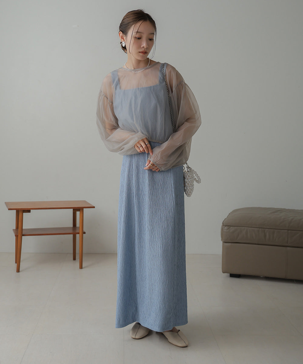 TULLE CARDIGAN SET ONE PIECE
