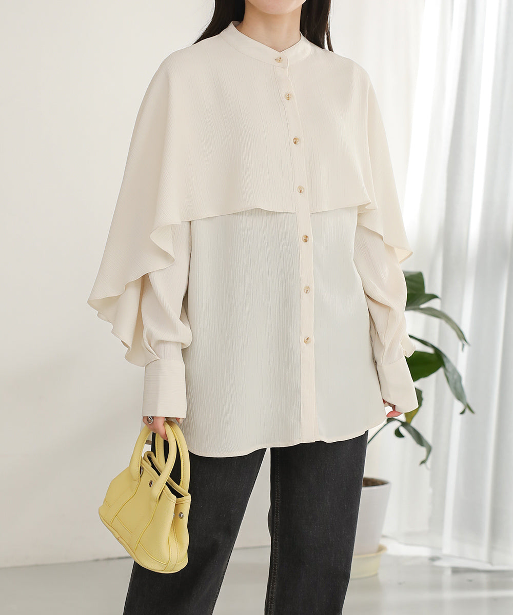 cereal DUMPLING SLEEVE BLOUSE/IVORY-