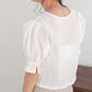 PUFF SLEEVE RUCHED BLOUSE