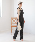 2WAY SHOULDER SHIRRING SALOPETTE