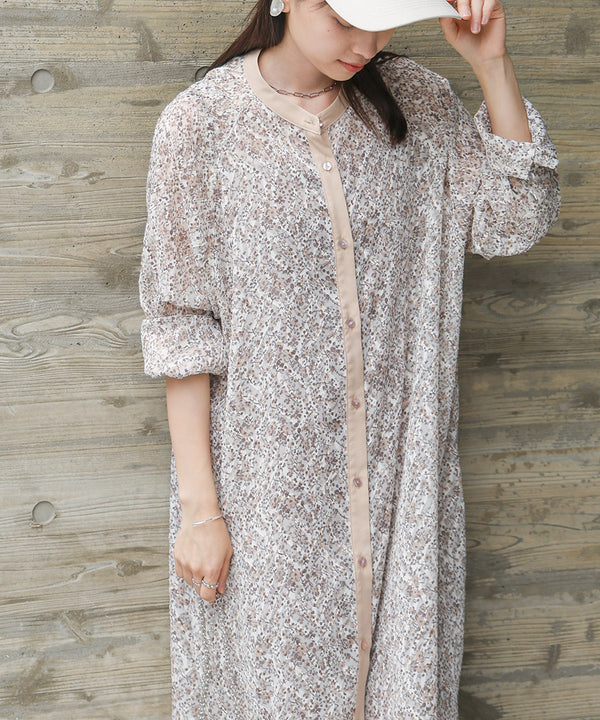 JACQUARD SMALL FLORAL ONEPIECE