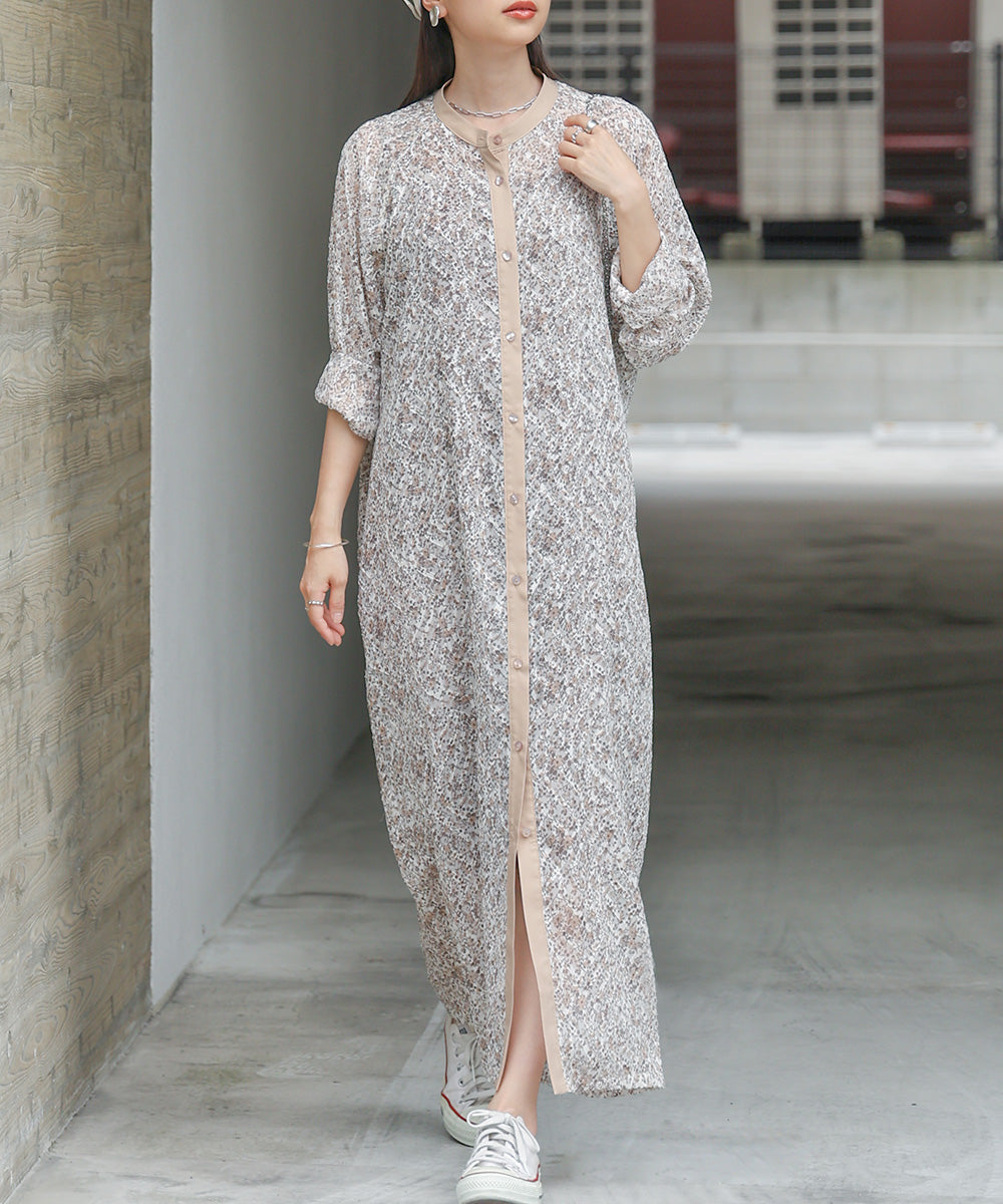 JACQUARD SMALL FLORAL ONEPIECE