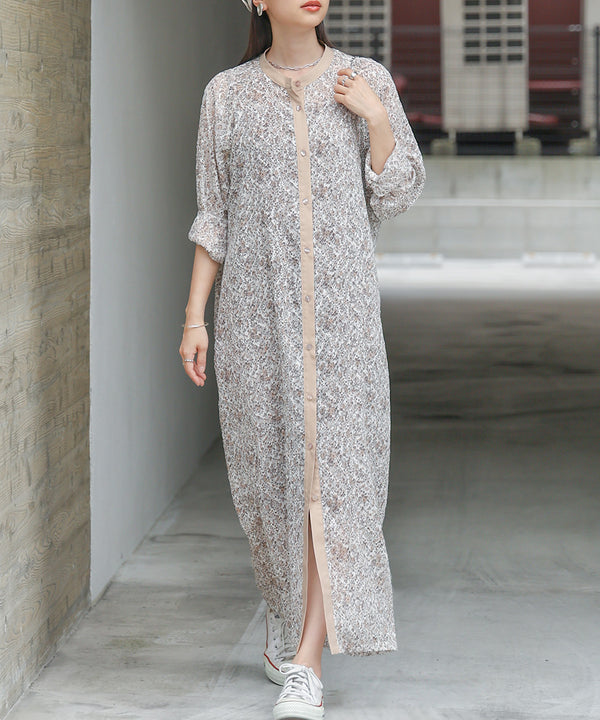 JACQUARD SMALL FLORAL ONEPIECE