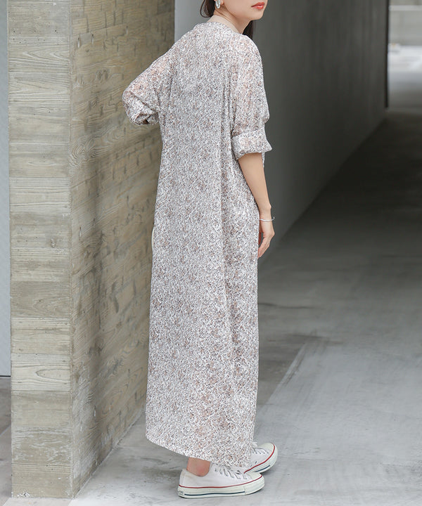 JACQUARD SMALL FLORAL ONEPIECE