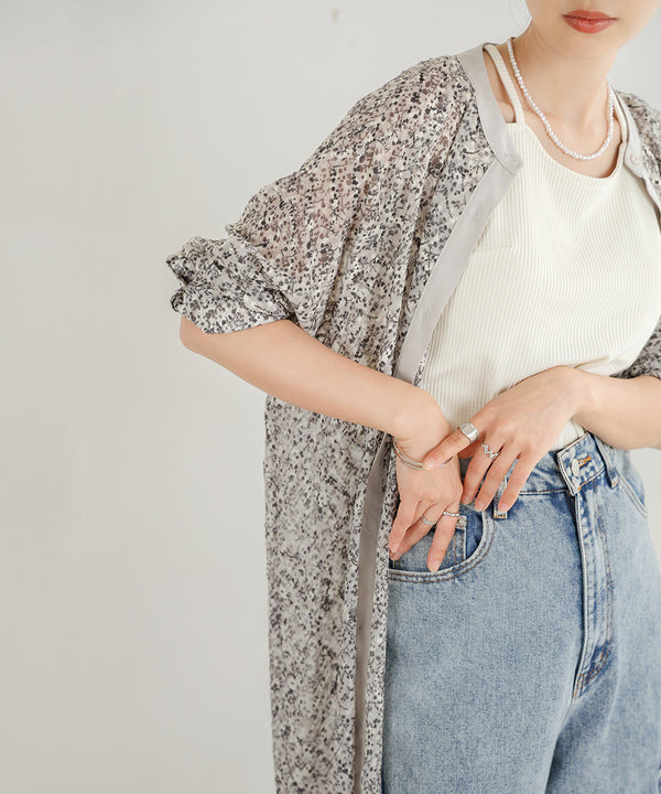 JACQUARD SMALL FLORAL ONEPIECE