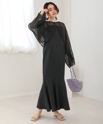 SHEER BOLERO + FLARE CAMI ONEPIECE