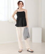 LACE SWITCHING FLARE CAMISOLE