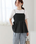 LACE SWITCHING FLARE CAMISOLE