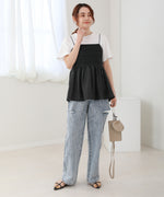 LACE SWITCHING FLARE CAMISOLE