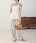 LACE SWITCHING FLARE CAMISOLE