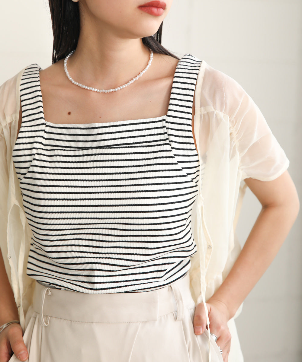 CAMISOLE WITH BORDER CUPS