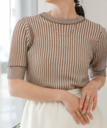 STRIPED RIB TOPS
