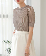 STRIPED RIB TOPS