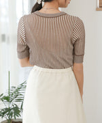 STRIPED RIB TOPS