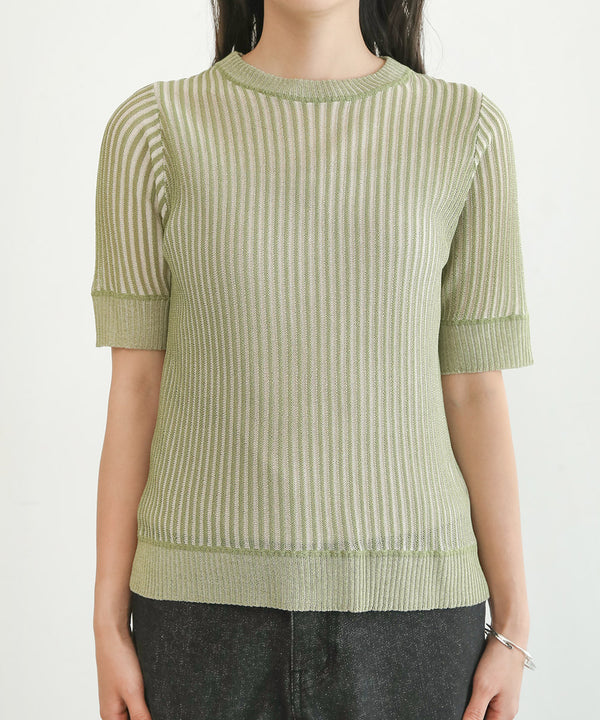 STRIPED RIB TOPS