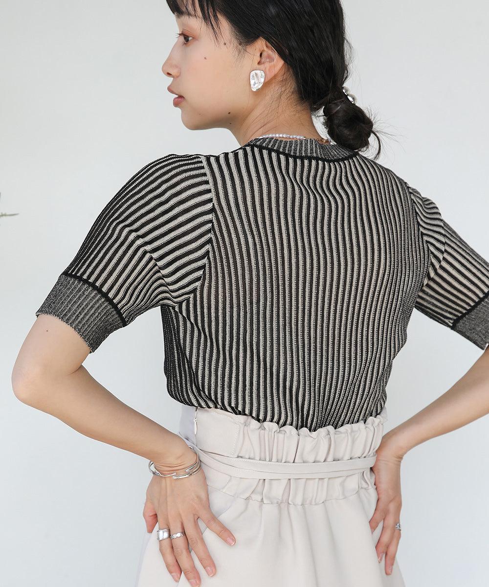 STRIPED RIB TOPS