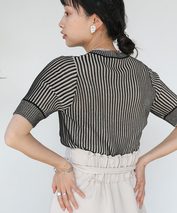 STRIPED RIB TOPS