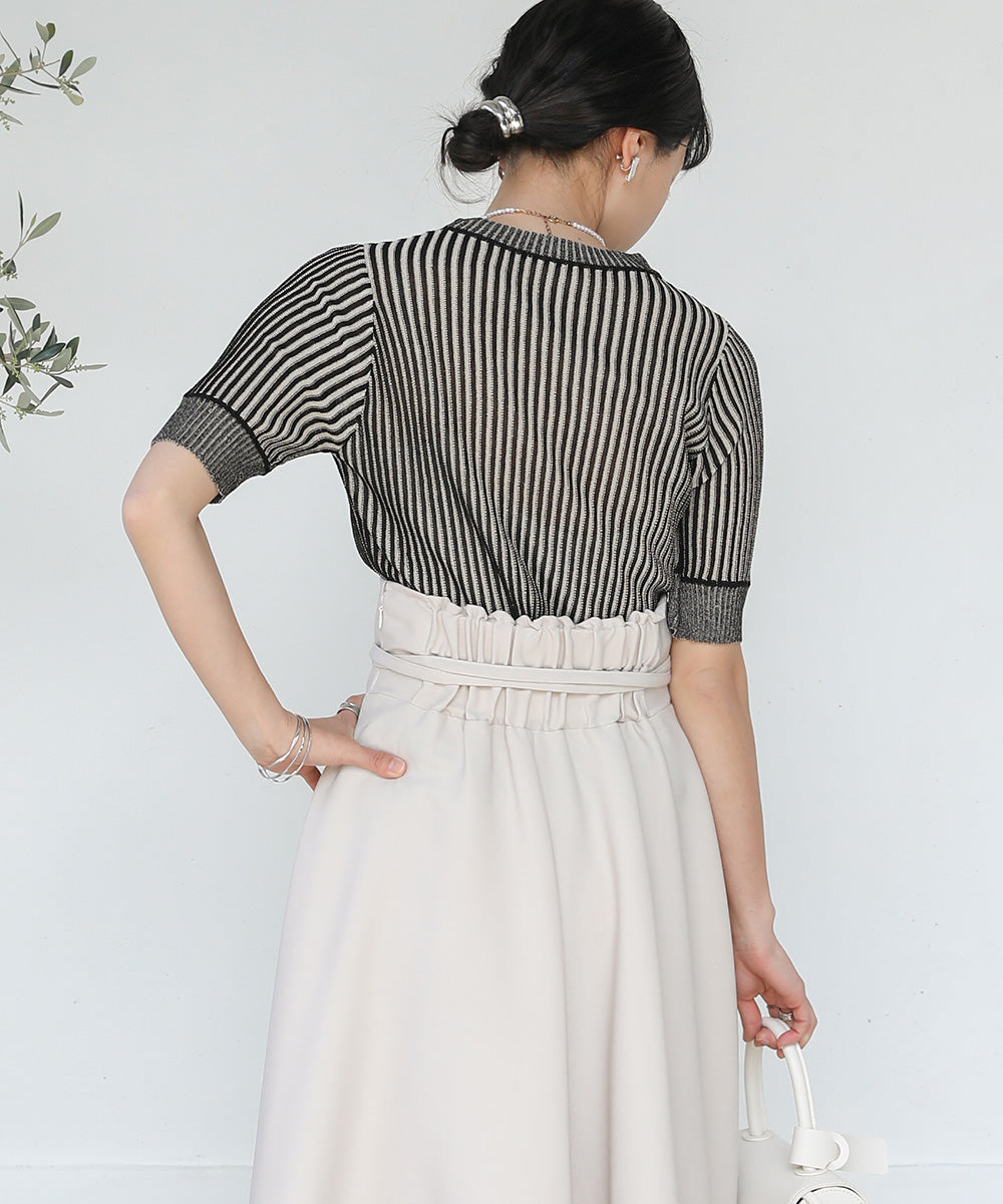 STRIPED RIB TOPS