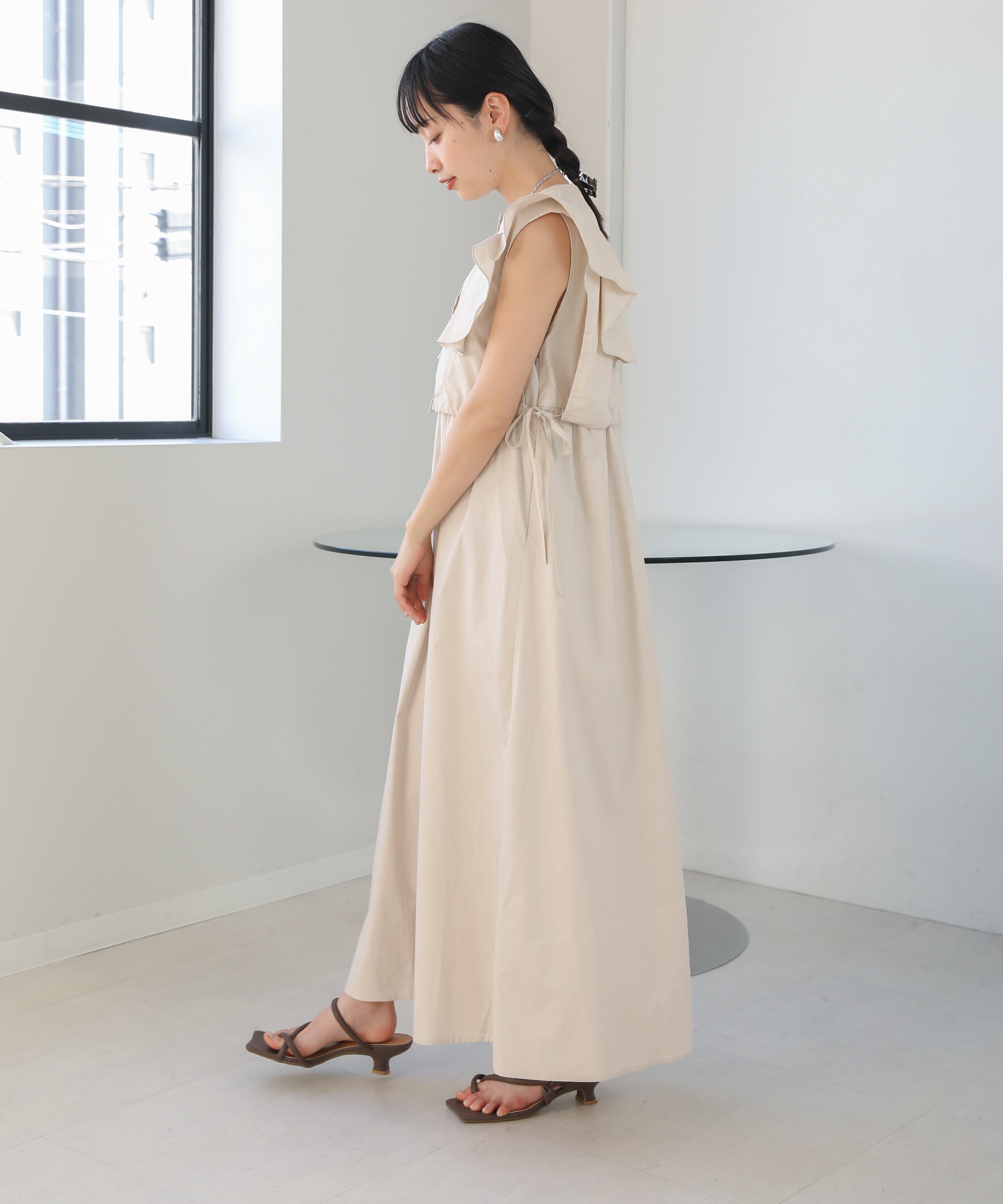 kastane embroidery organdy dress - スーツ・フォーマル・ドレス