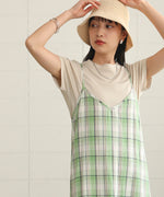 CHECK PATTERN CAMI ONEPIECE