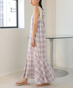 CHECK PATTERN CAMI ONEPIECE
