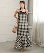 CHECK PATTERN CAMI ONEPIECE
