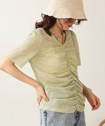 SHEER GATHER 2WAY TOPS