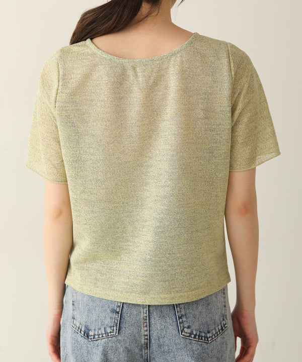 SHEER GATHER 2WAY TOPS