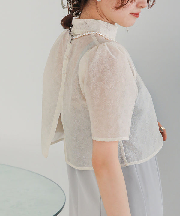 LACE BLOUSE + CAMI ONEPIECE SET